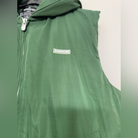 Rawgear Insulated Zip Hoodie Vest Green Large - Picture 4 of 13